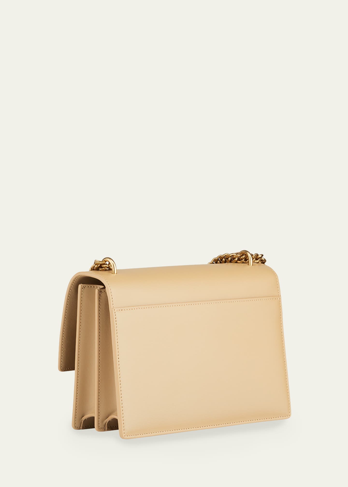 Saint Laurent Sunset Monogram Medium Leather Shoulder Bag in Brown