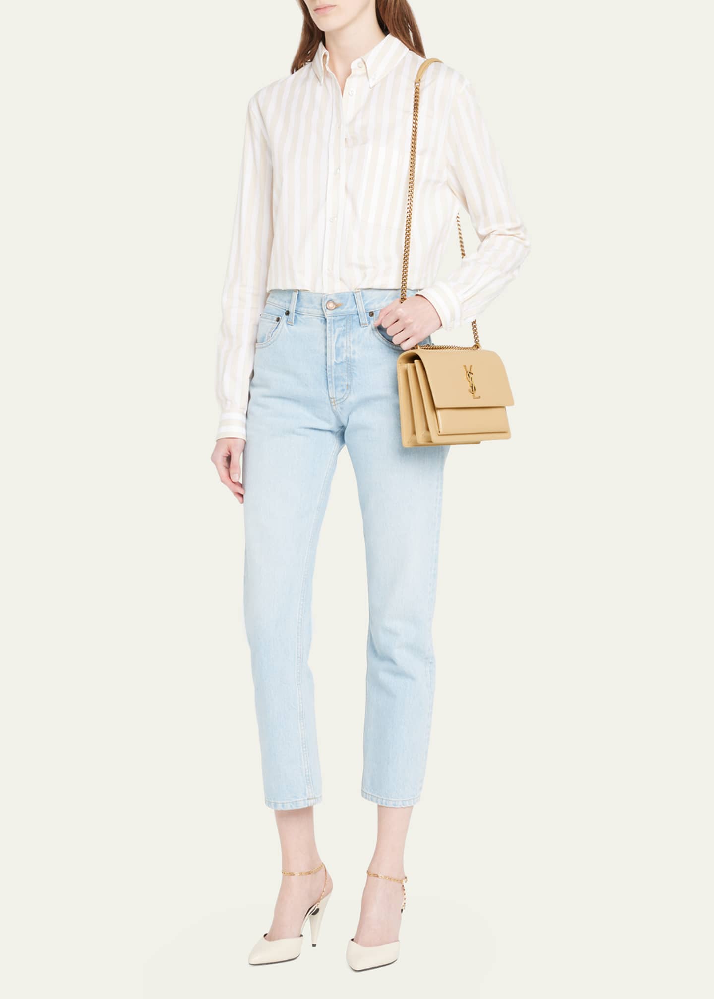 Cream ysl crossbody shop
