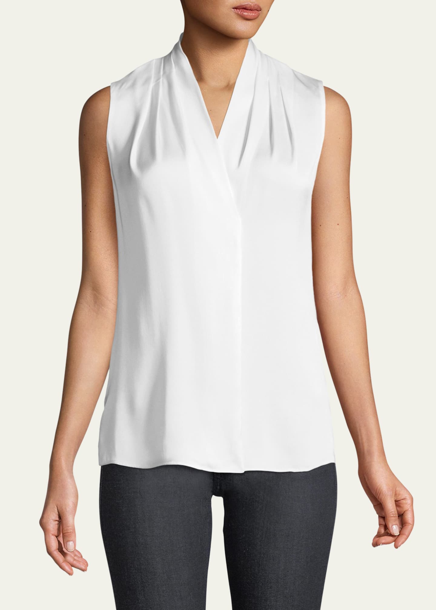 Kobi Halperin Mila Silk-Stretch Sleeveless Top Image 2 of 5