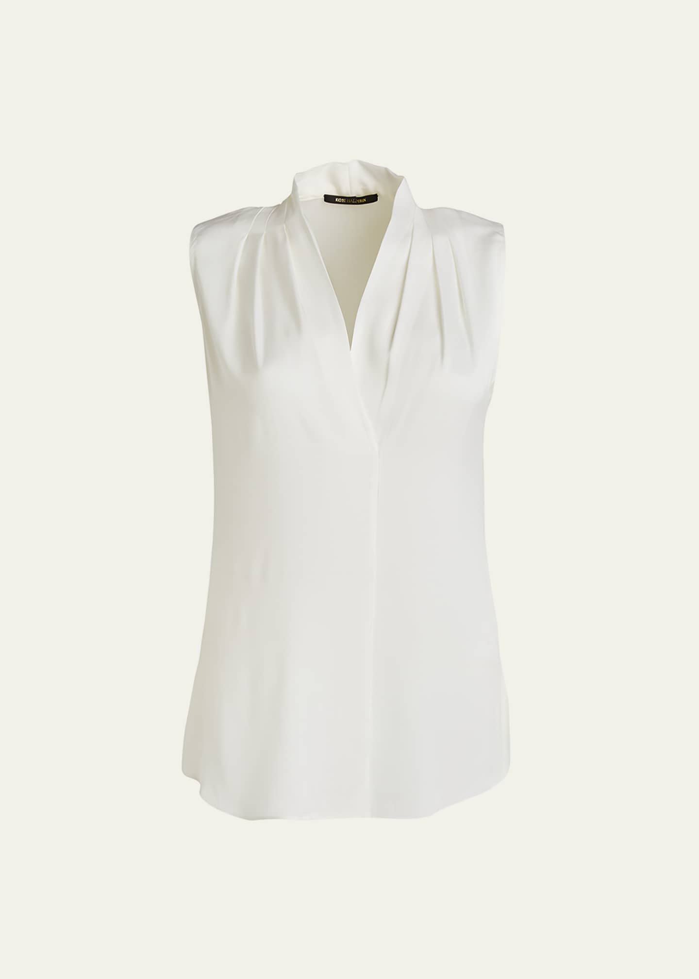 Kobi Halperin Mila Silk-Stretch Sleeveless Top Image 1 of 5