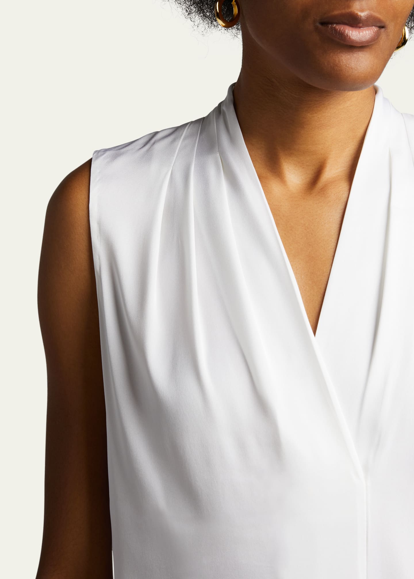 Kobi Halperin Mila Silk-Stretch Sleeveless Top Image 5 of 5