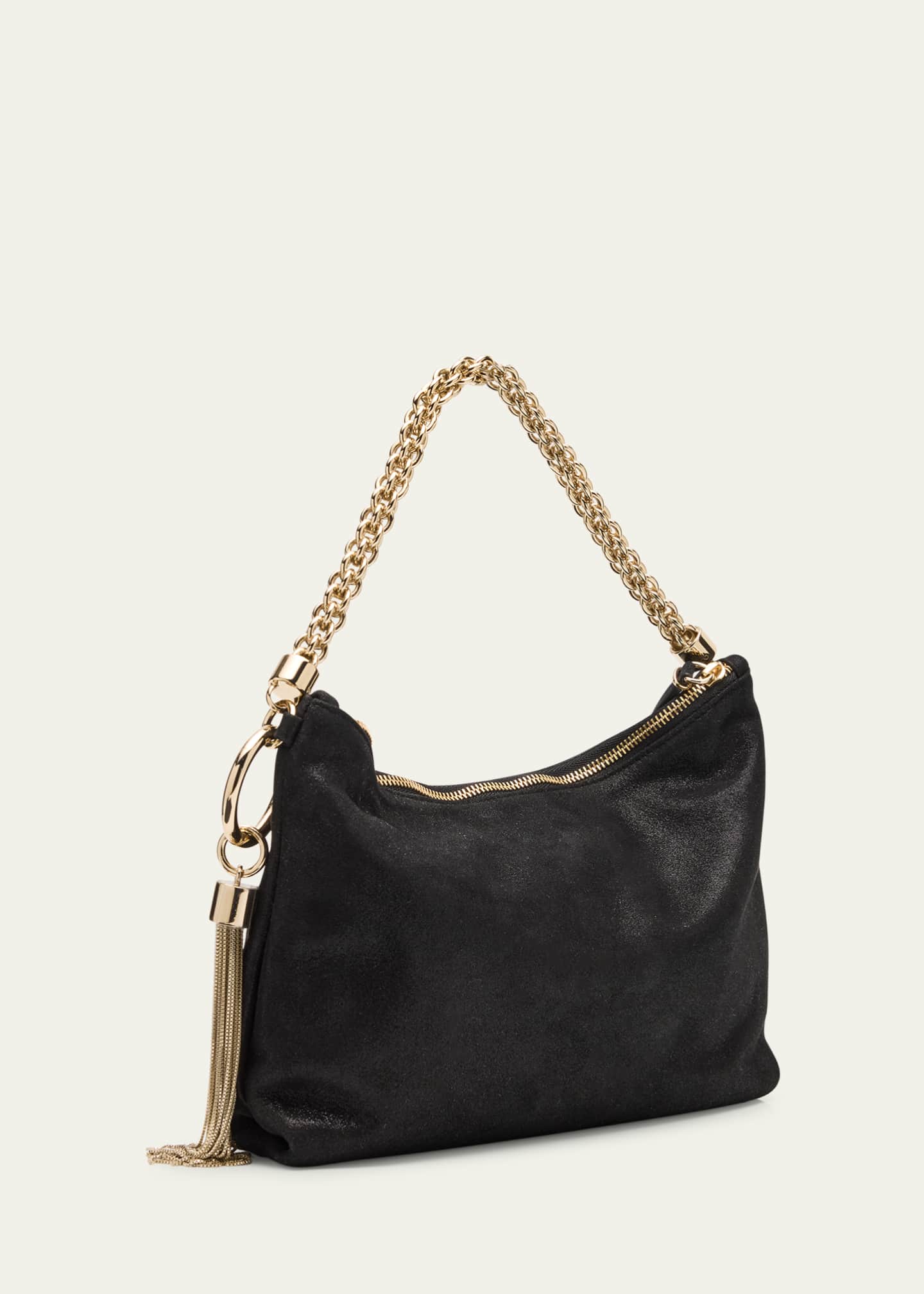 Jimmy Choo Callie Shimmer Suede Shoulder Bag Image 3 of 6