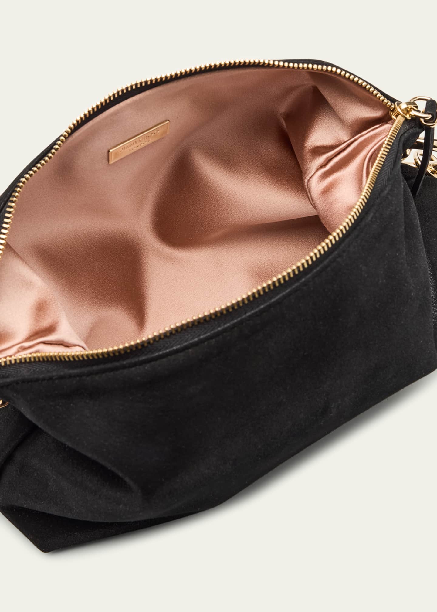 Jimmy Choo Callie Shimmer Suede Shoulder Bag Image 4 of 6