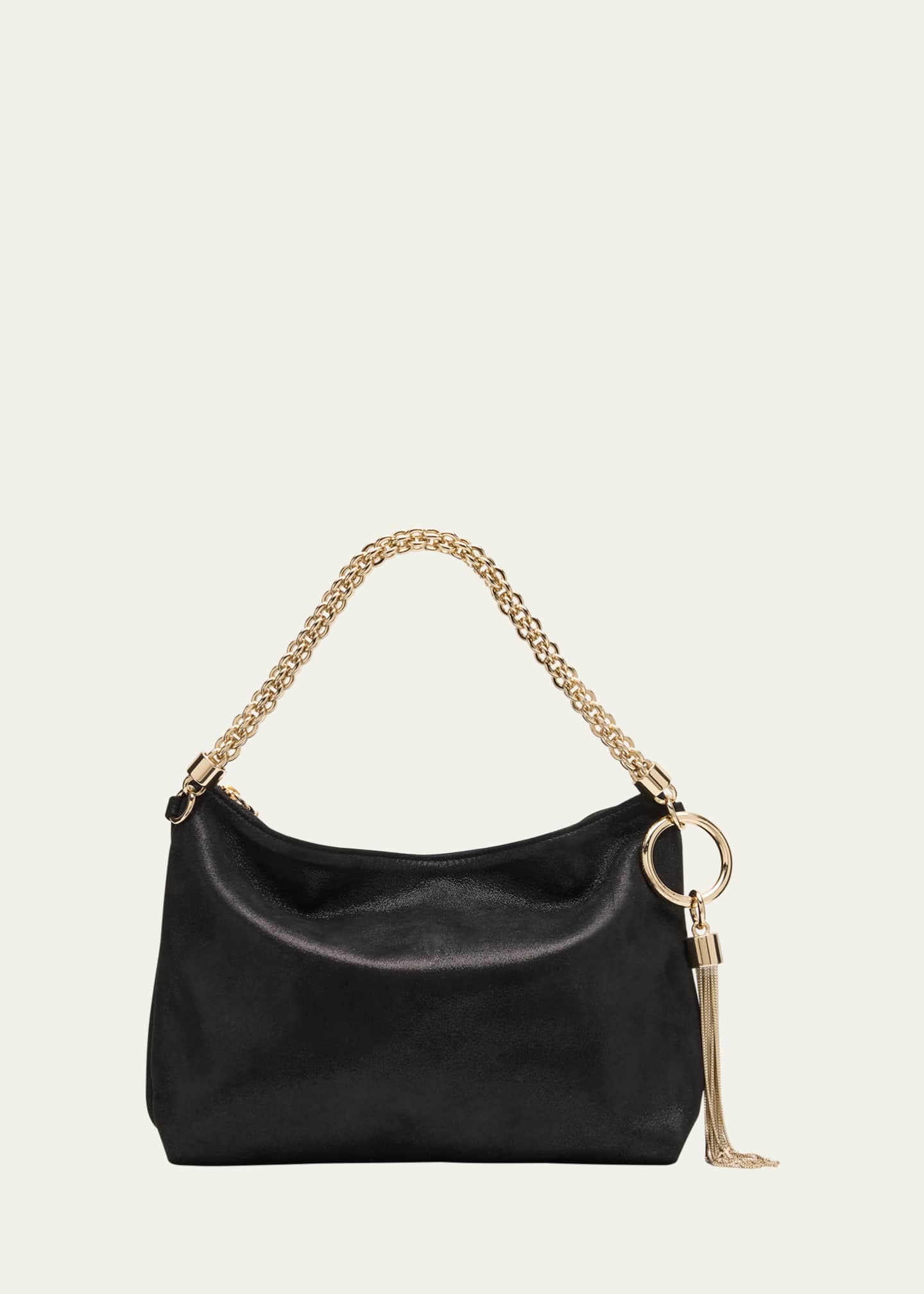 Jimmy Choo Callie Shimmer Suede Shoulder Bag Image 1 of 6