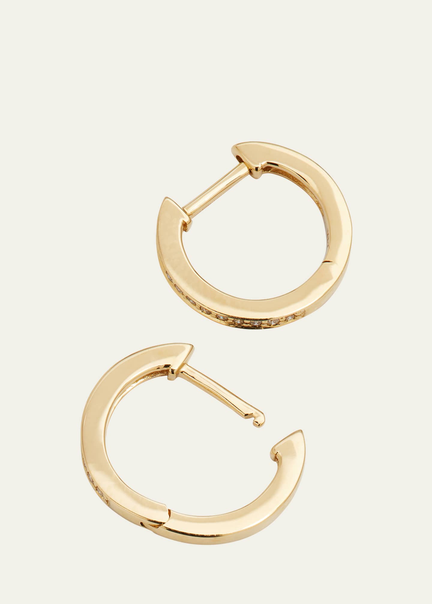 Sydney Evan 14k Diamond Small Huggie Hoop Earrings Image 4 of 4