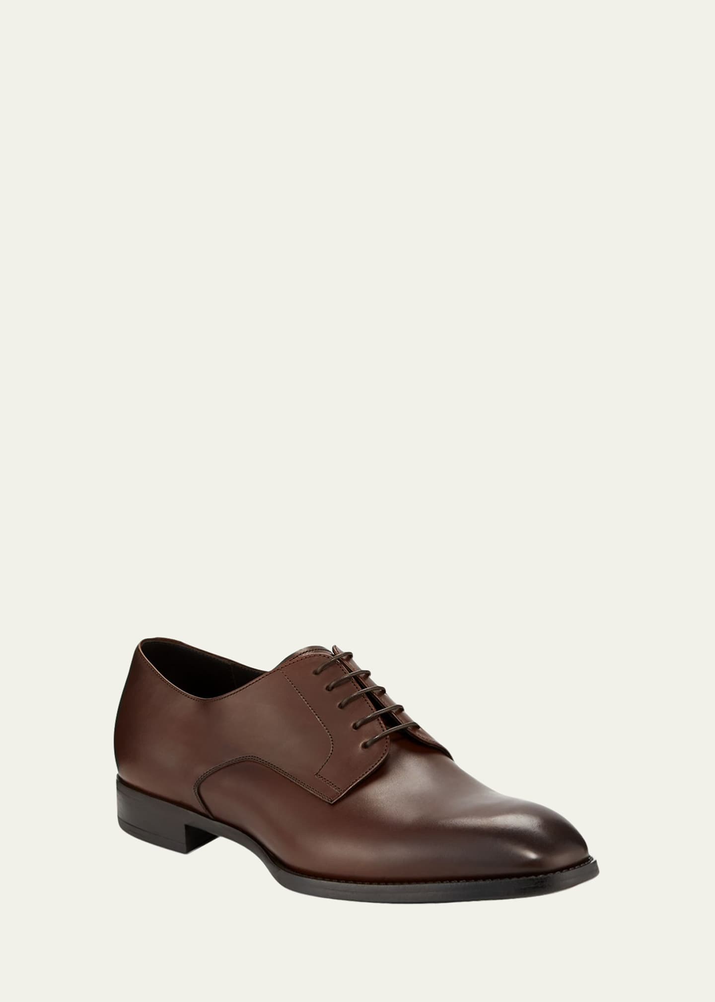 Giorgio Armani Men's Calf Leather Derby Shoes - Bergdorf Goodman