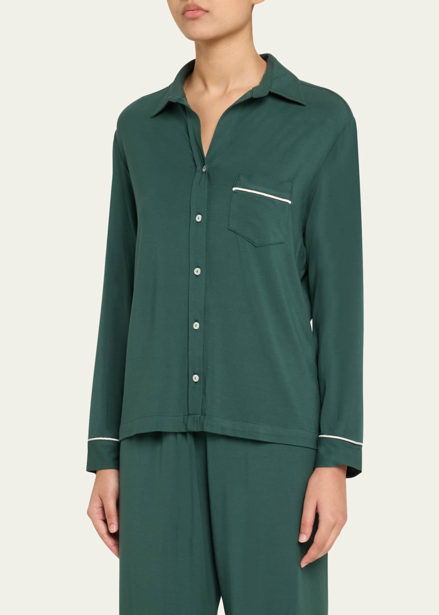 Pour Les Femmes Bamboo-Knit Pajama Set Image 4 of 5