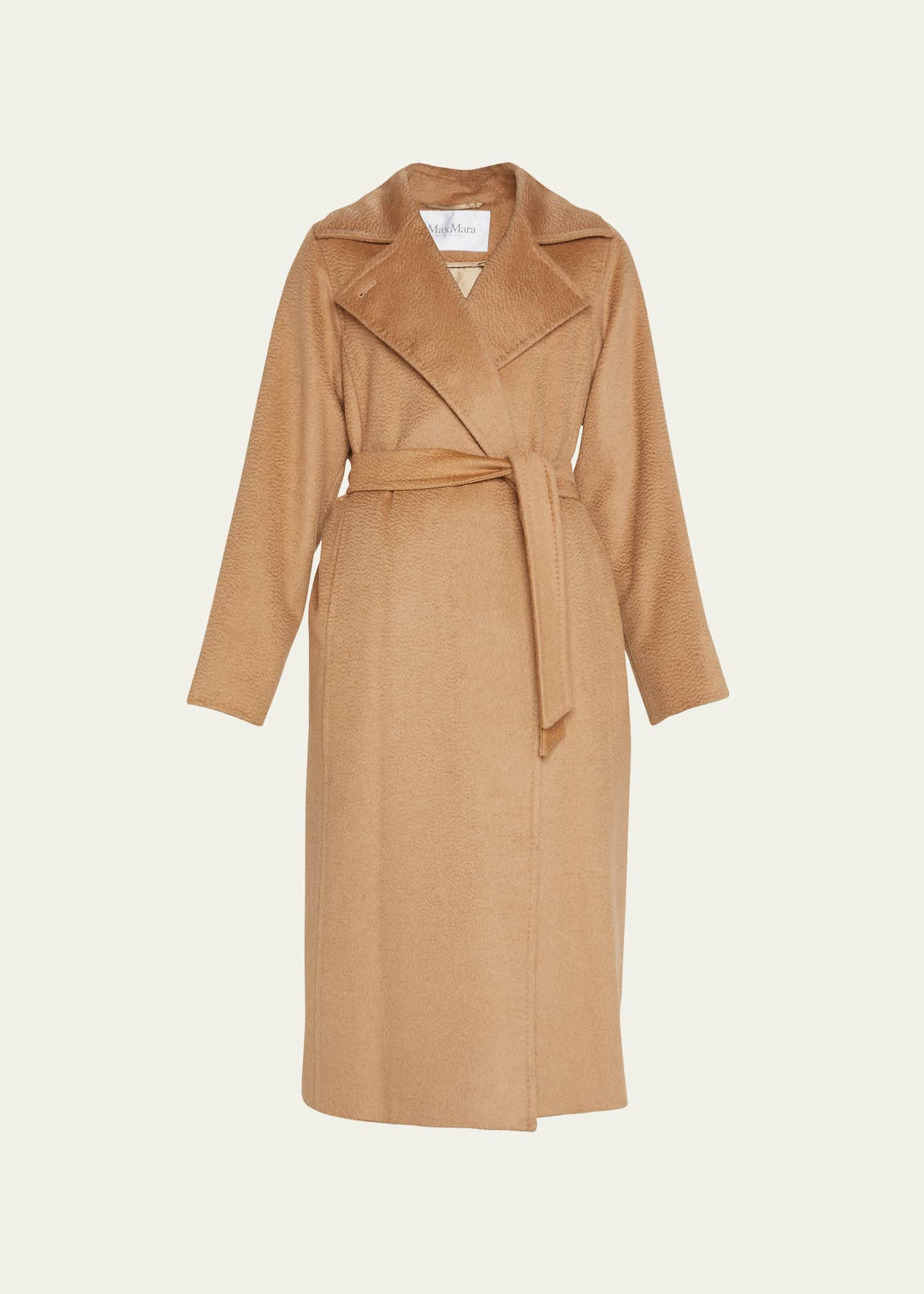 Max Mara Manuela Belted Camel Hair Coat, Camel - Bergdorf Goodman