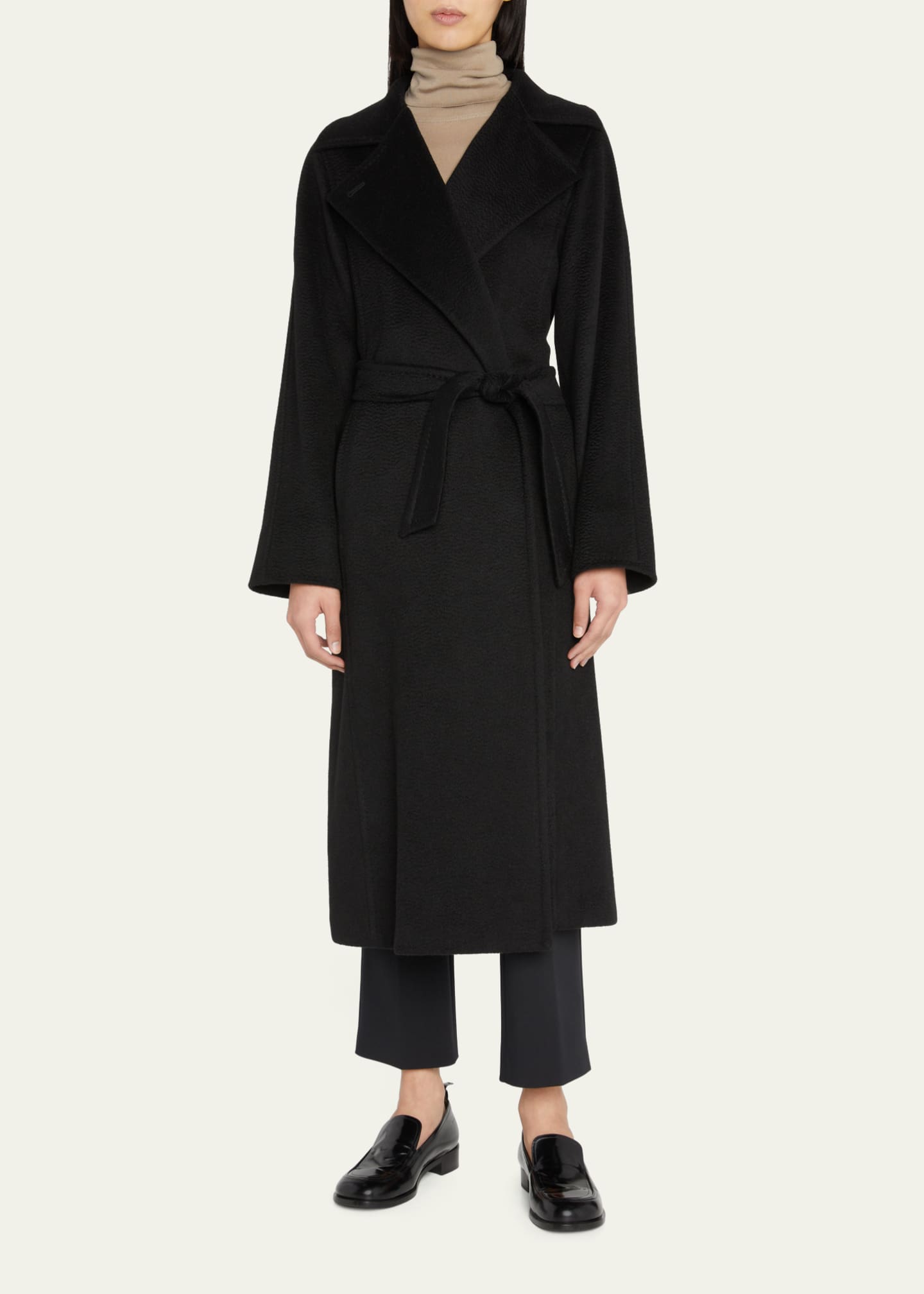 Black camel hair coat outlet