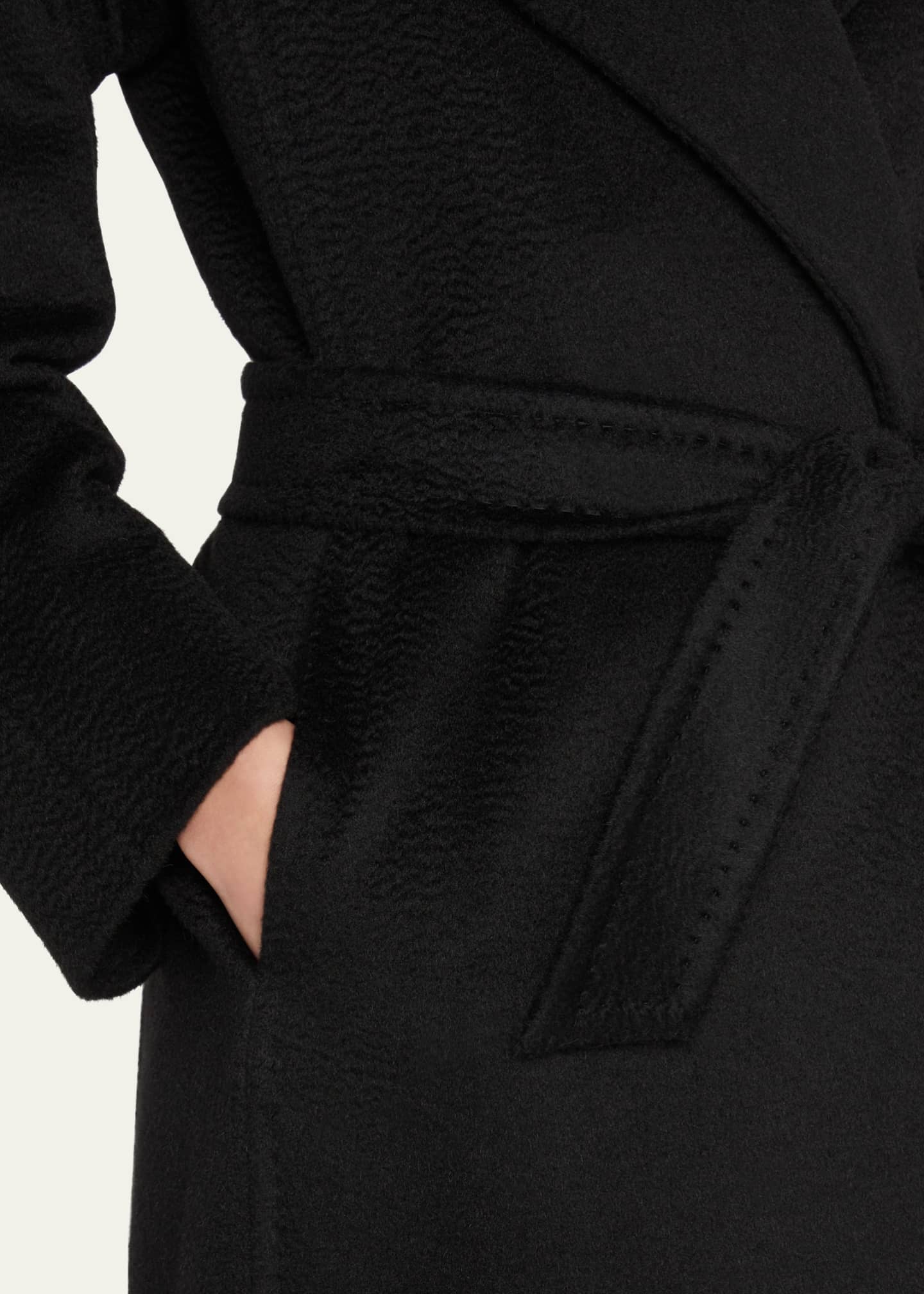 Black camel hair coat sales