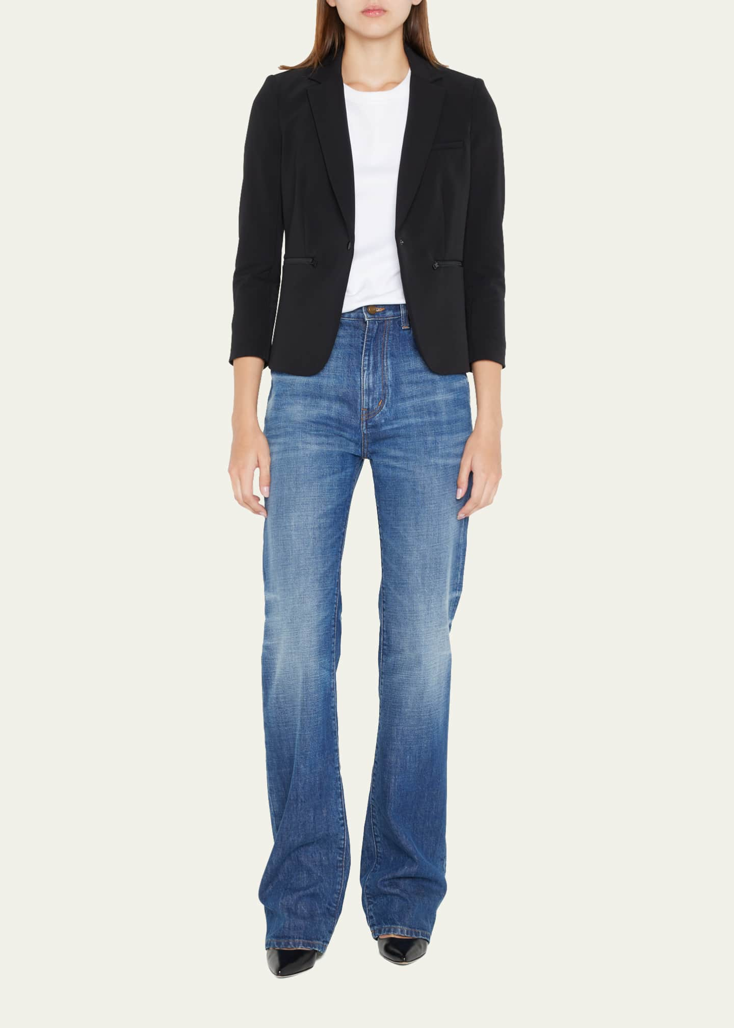 Veronica Beard Scuba Schoolboy Blazer Jacket - Bergdorf Goodman