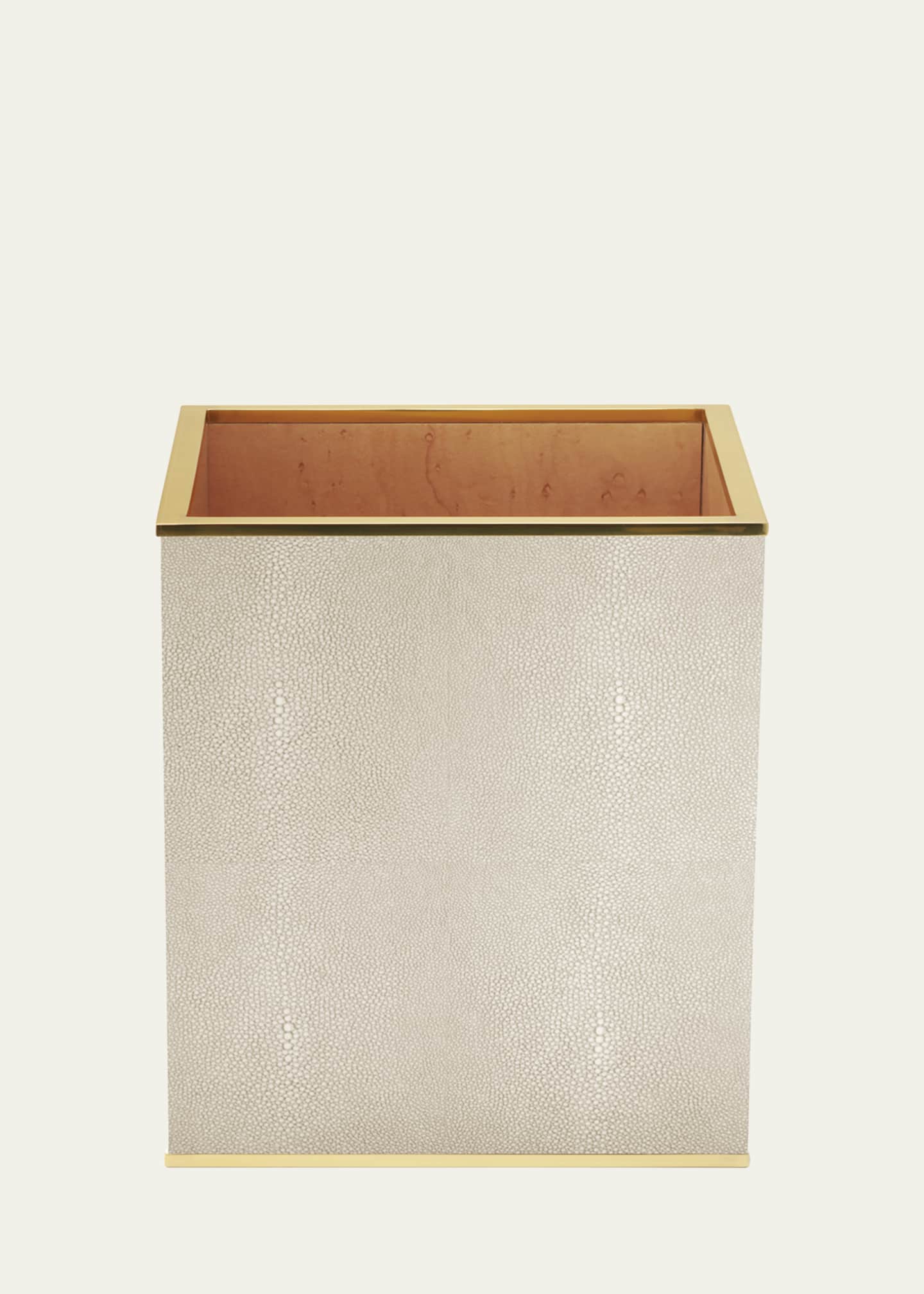 AERIN Classic Faux Shagreen Wastebasket Image 1 of 2