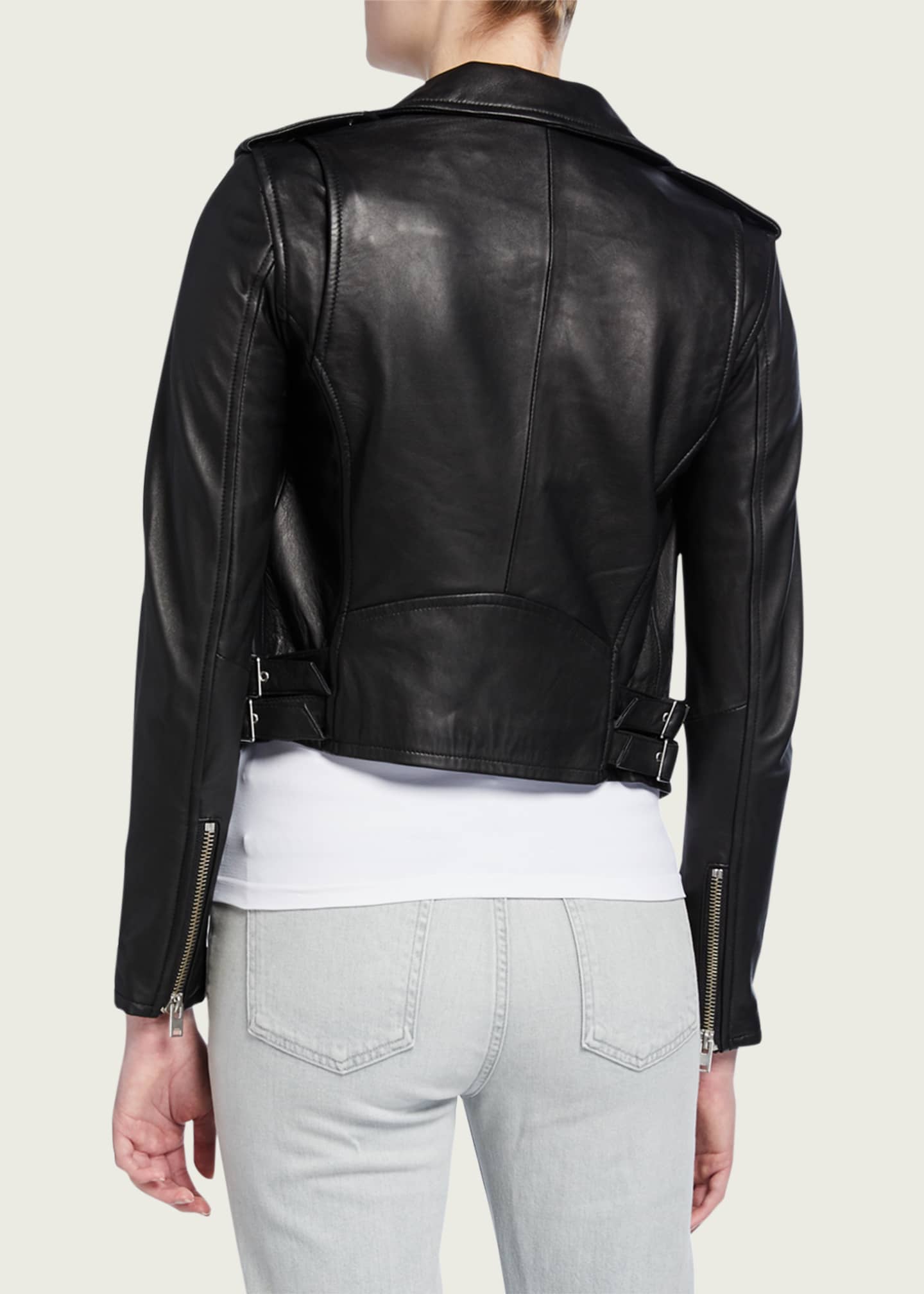 Iro Ashville Cropped Leather Jacket Image 3 of 3