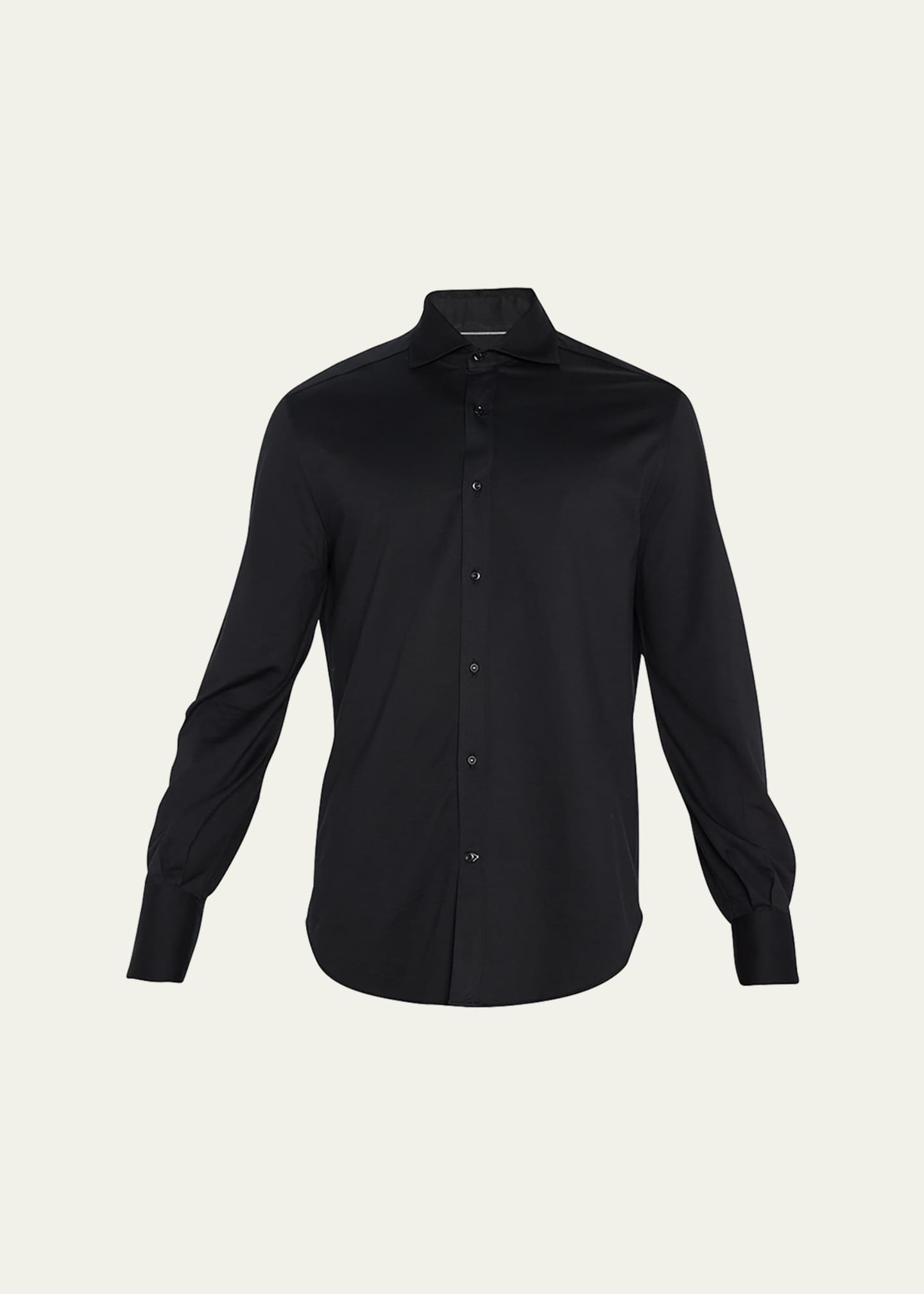 Brunello Cucinelli Men s Jersey Knit Sport Shirt Bergdorf Goodman