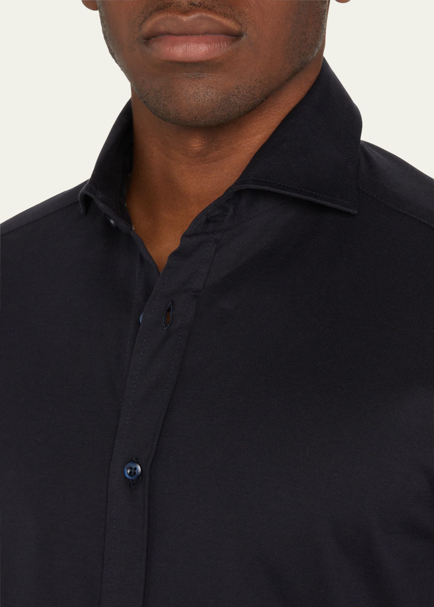 Brunello Cucinelli Men's Jersey Knit Sport Shirt - Bergdorf Goodman