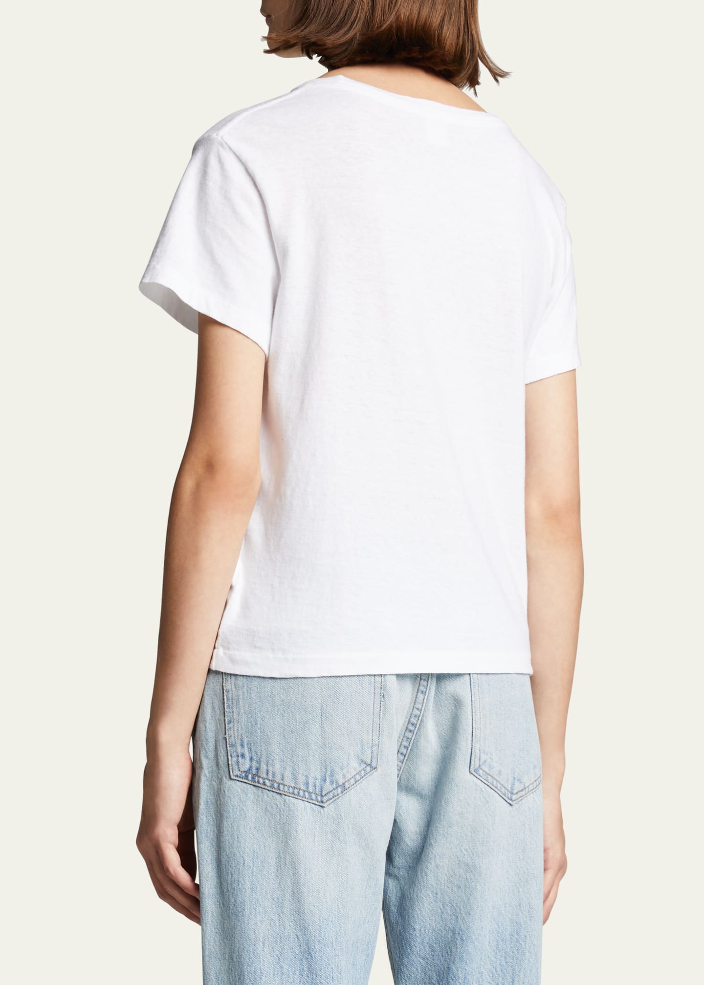 RE/DONE Hanes Classic Short-Sleeve Cotton Tee Image 3 of 5