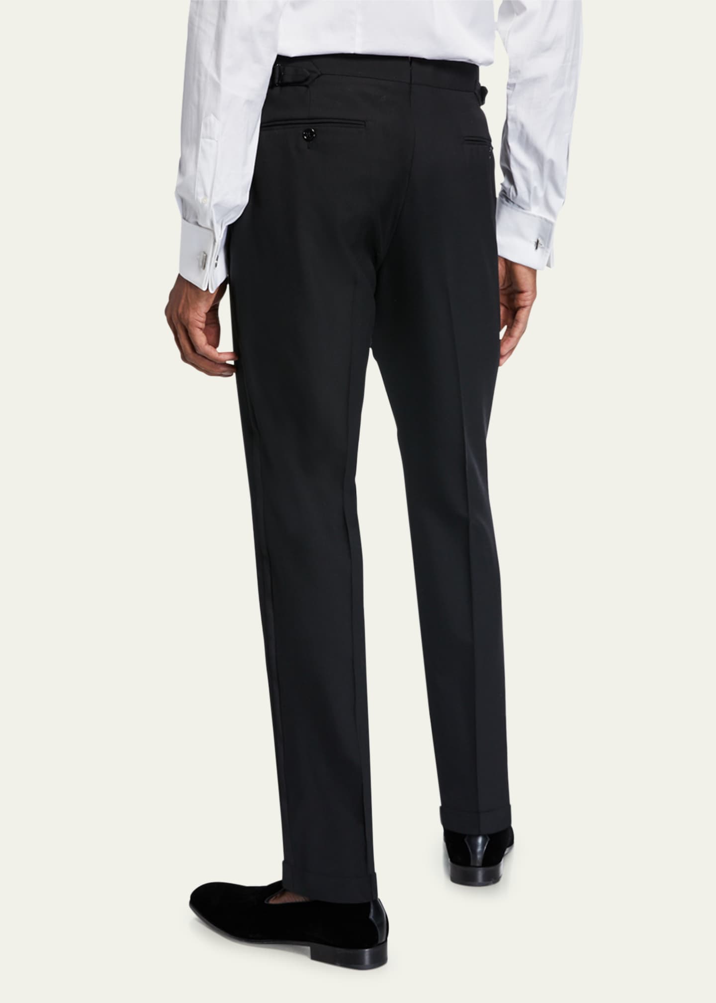 Men's Tuxedo Trousers in Wool.