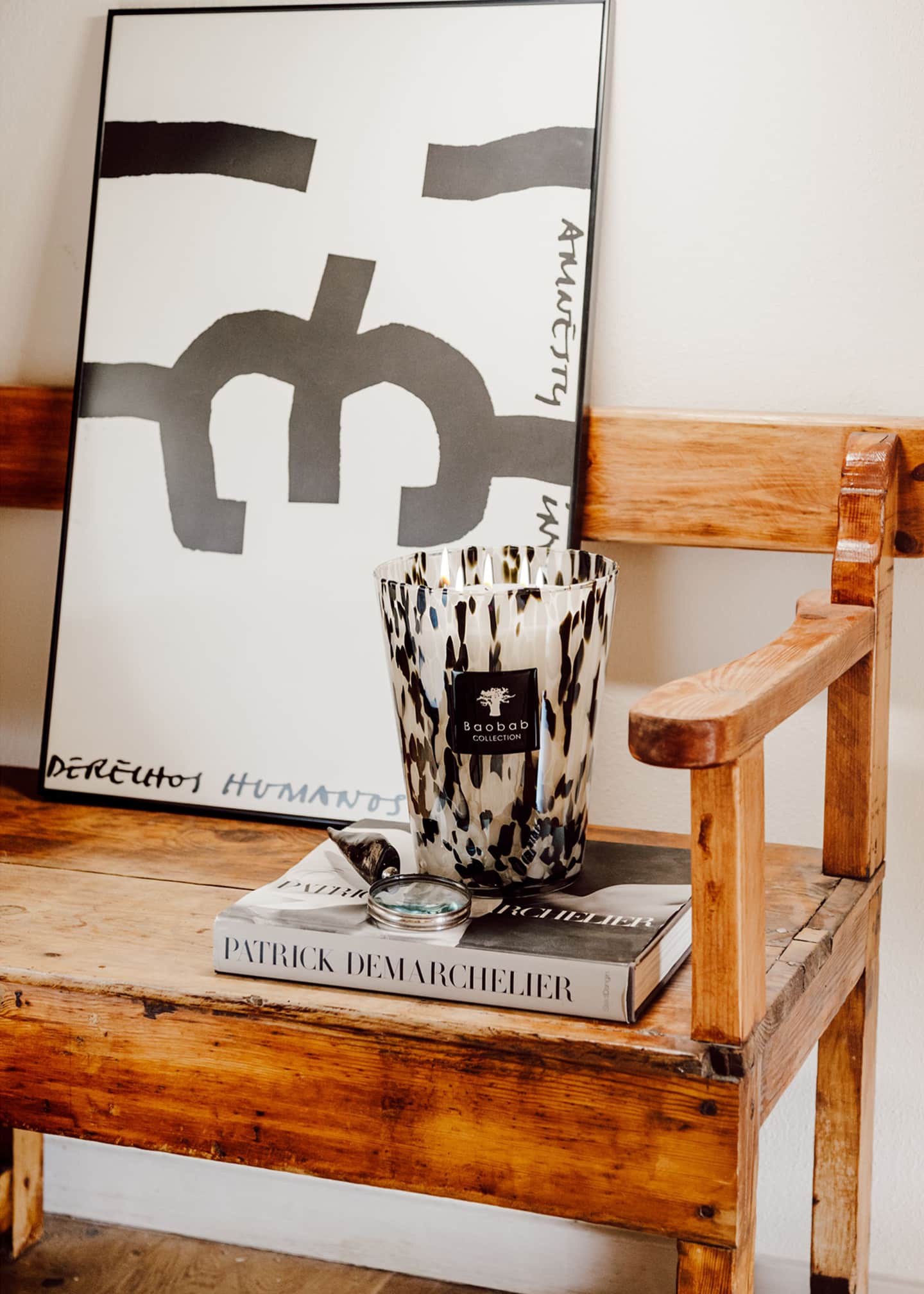 Baobab Collection Black Pearls Scented Candle, 13.8" Image 2 of 5