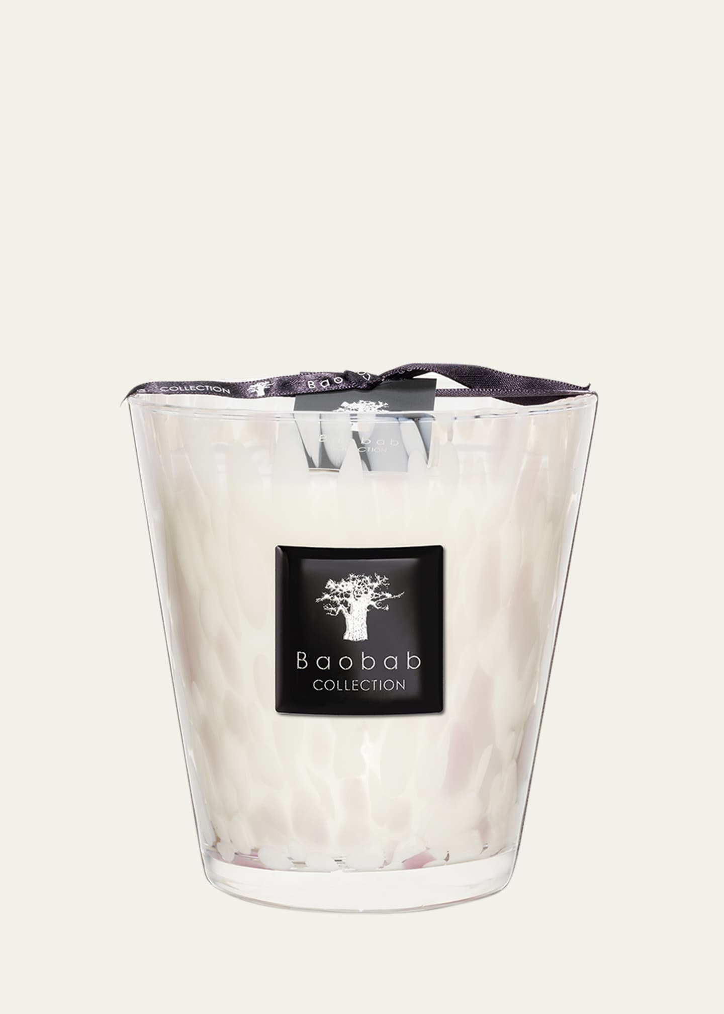 Baobab Collection White Pearls Candle, 6.3" Image 1 of 5