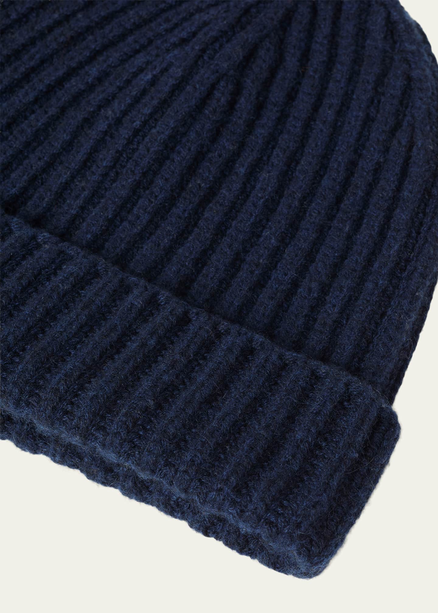 Loro Piana Men's Cashmere Rib-Knit Beanie - Bergdorf Goodman