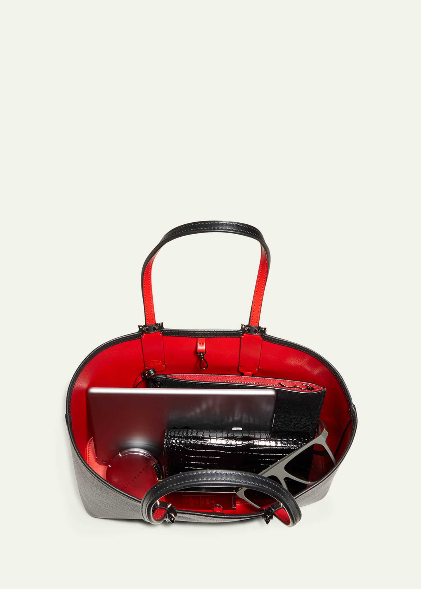 Christian Louboutin Cabata Small Tote in Grained Leather Image 6 of 6