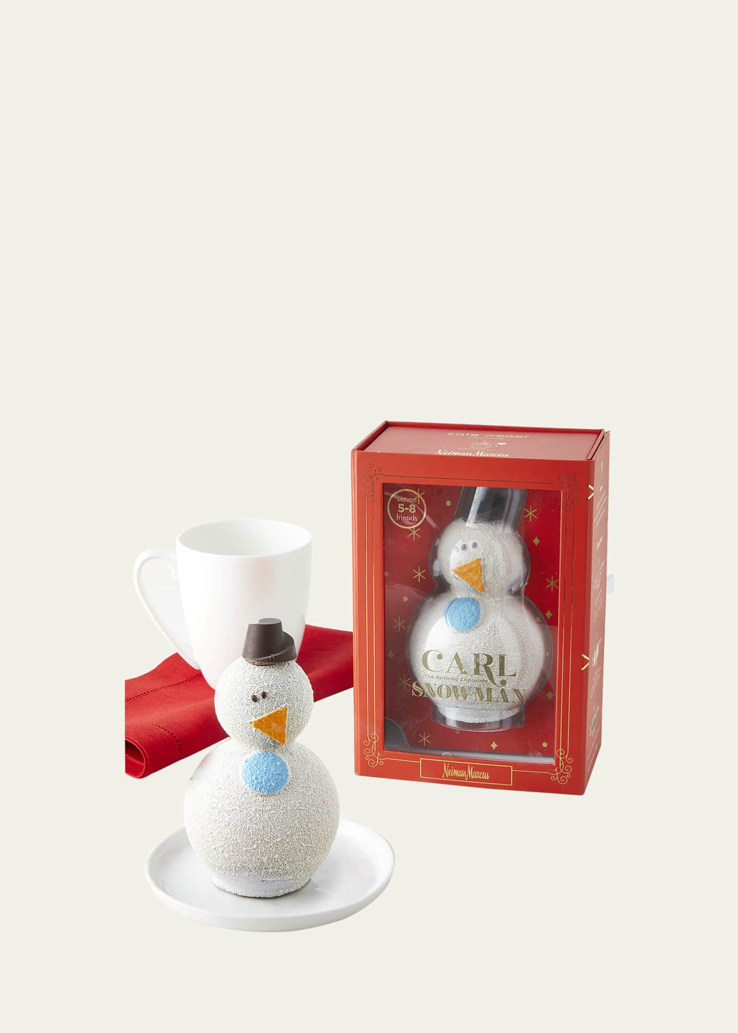 Kate Weiser Chocolate Carl the Drinking Chocolate Snowman Bergdorf