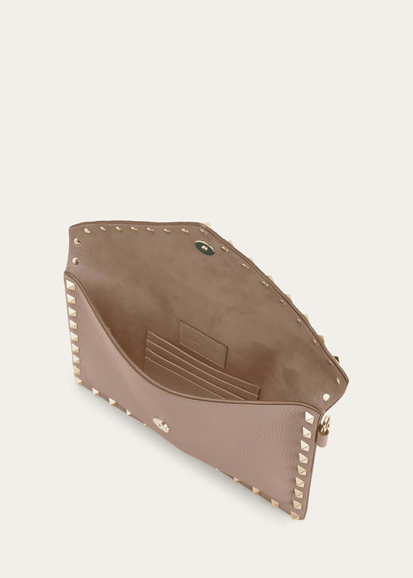 Valentino Garavani Rockstud Envelope Flap Wristlet Pouch Image 3 of 3