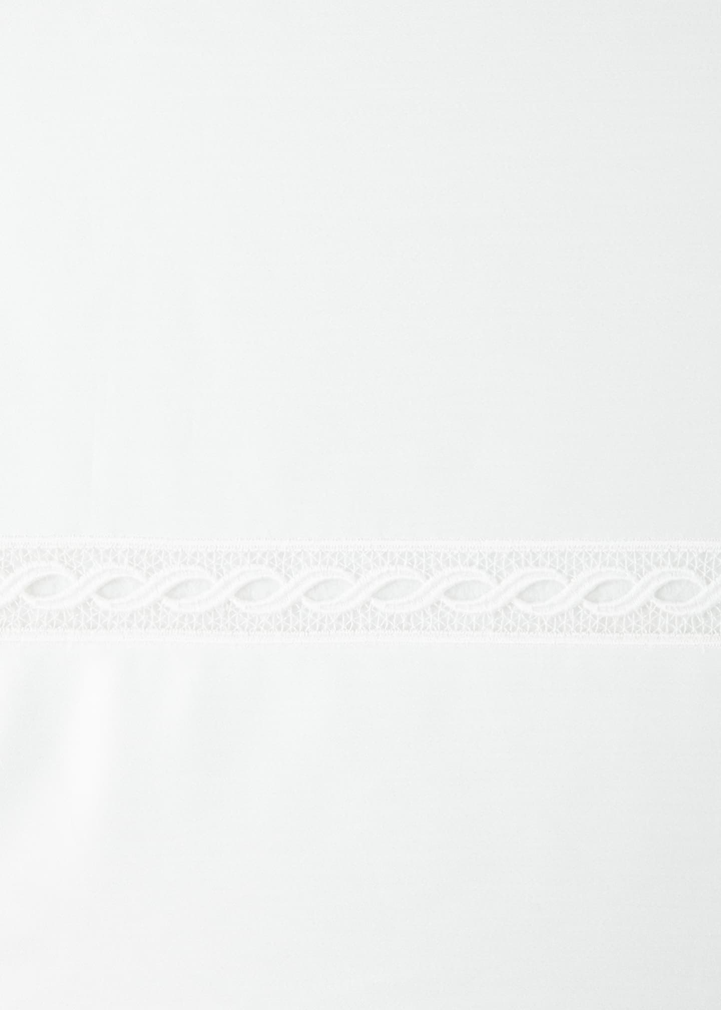 Sferra Millesimo Standard Lace Sateen Pillowcase Pair Image 2 of 2