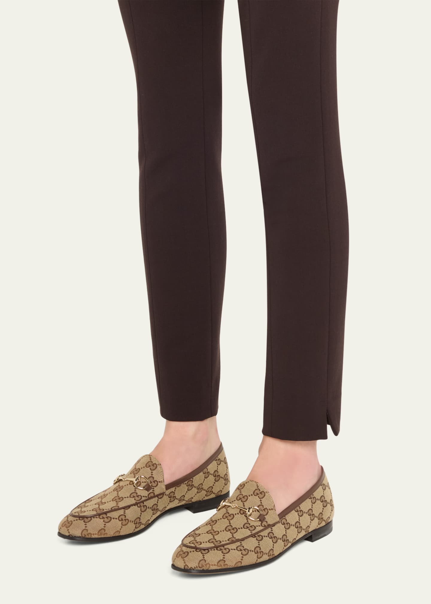 Gucci GG Canvas Flat Loafers - Bergdorf Goodman