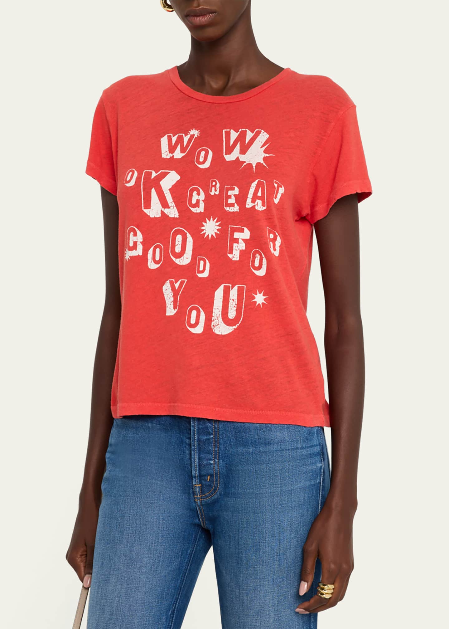 MOTHER The Sinful Graphic Crewneck Tee Image 4 of 5
