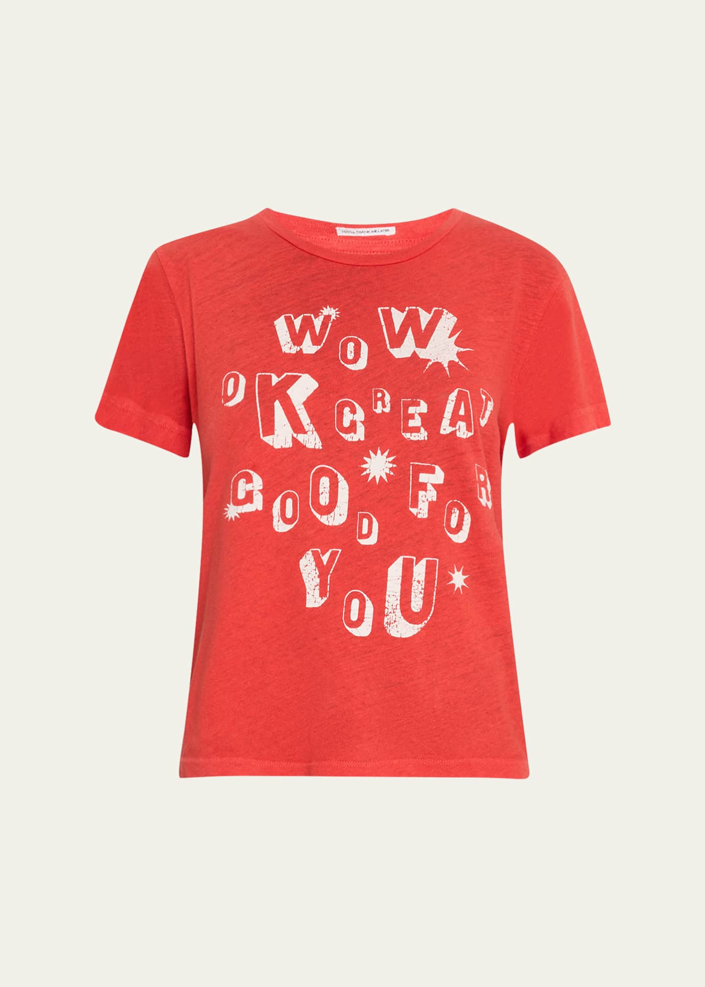 MOTHER The Sinful Graphic Crewneck Tee Image 1 of 5