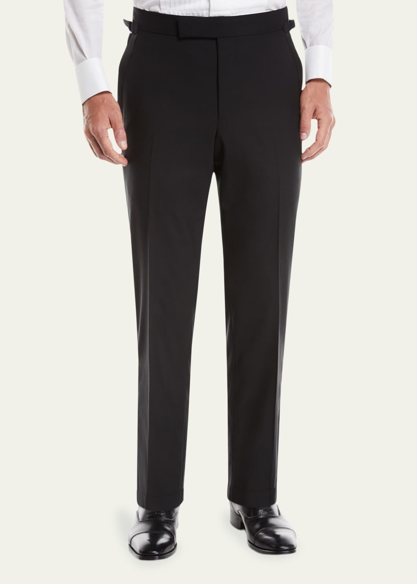 TOM FORD Men's O'Connor Wool Tuxedo Pants - Bergdorf Goodman