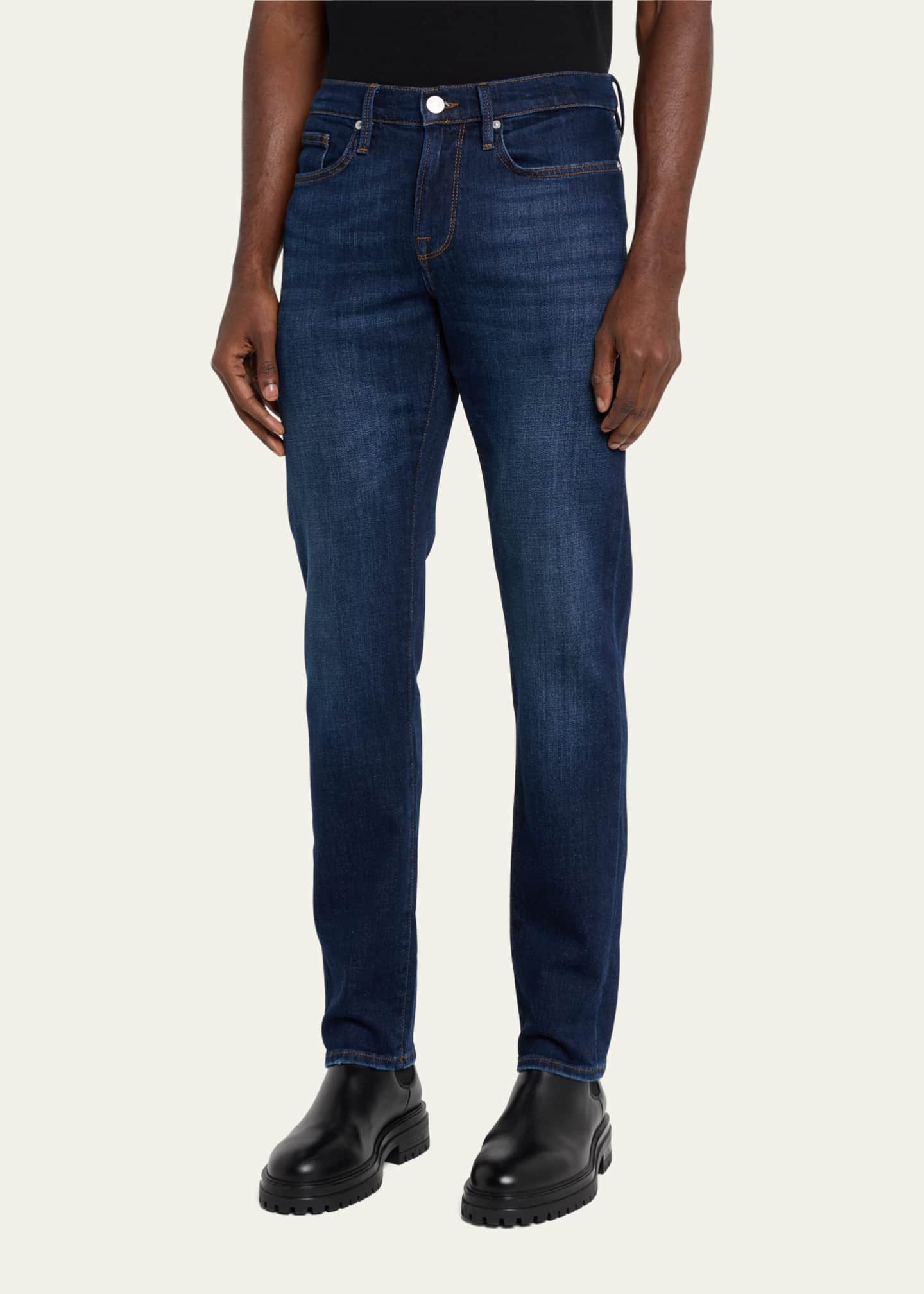 FRAME Men's L'Homme Straight-Leg Jeans Image 4 of 5