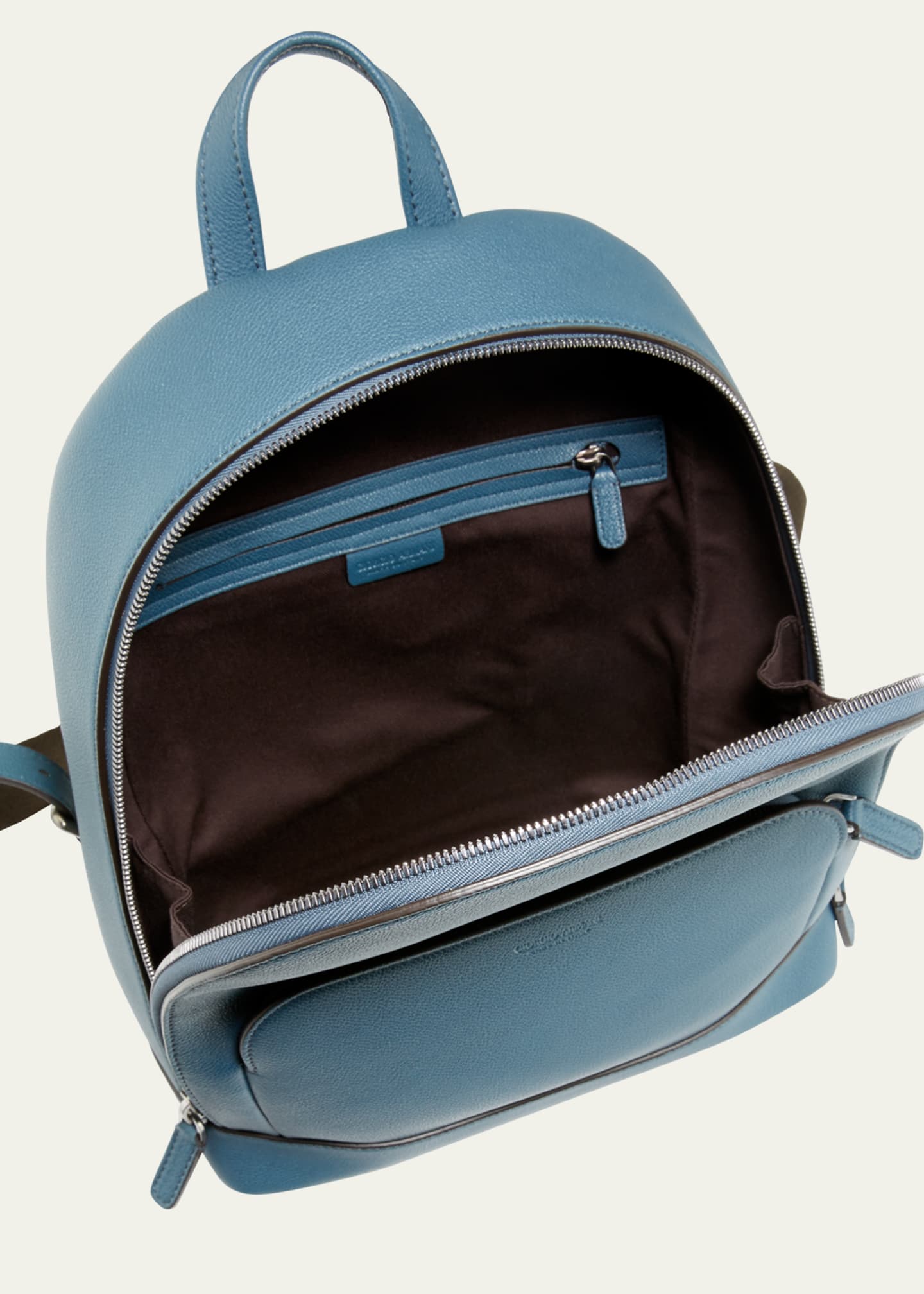 Armani Men s Tumbled Calf Leather Backpack