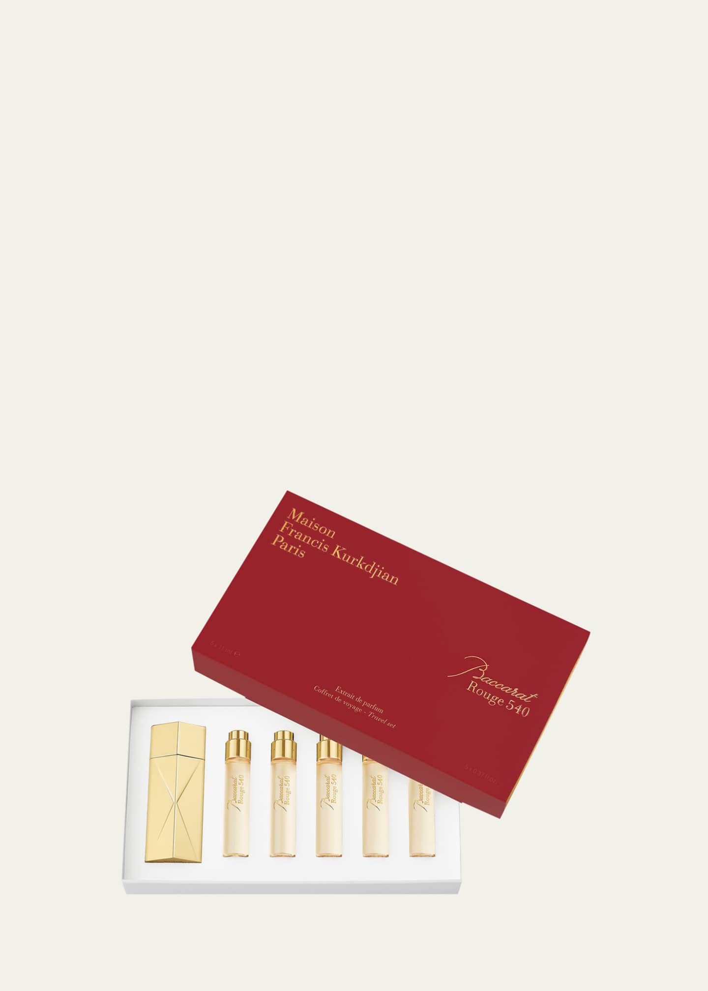Maison Francis Kurkdjian Baccarat Rouge 540 Extrait de Parfum Travel Set, 5 x 0.4 oz. Image 1 of 2