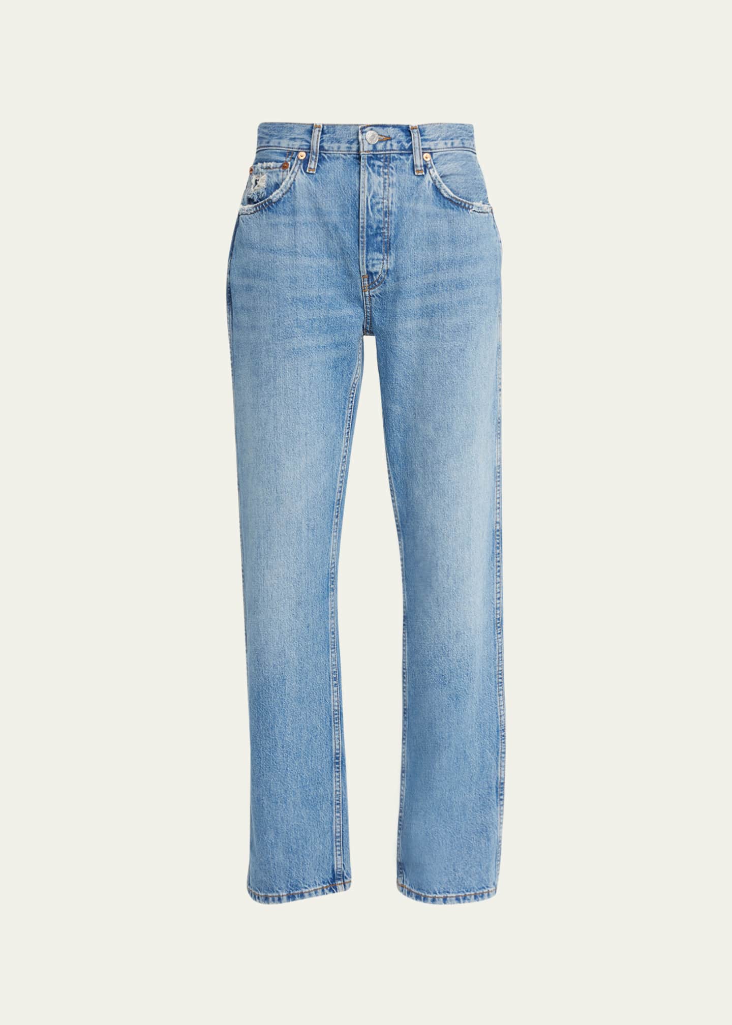 RE/DONE High-Rise Loose Rigid Straight-Leg Jeans Image 1 of 5
