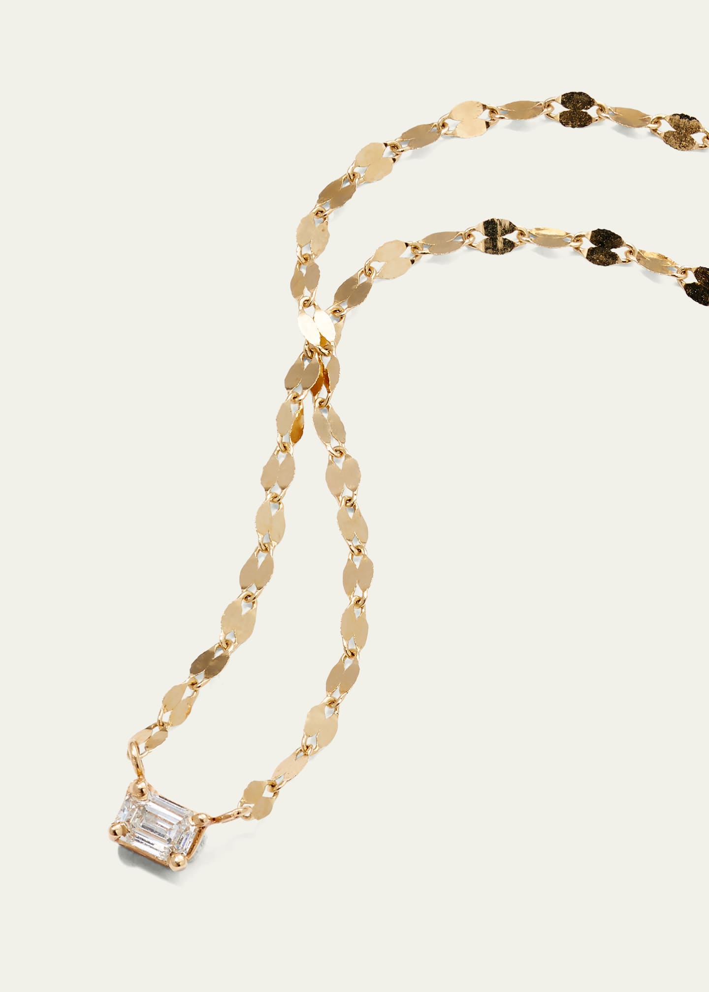 Lana 14k Gold Emerald-Cut Diamond Pendant Necklace Image 2 of 3
