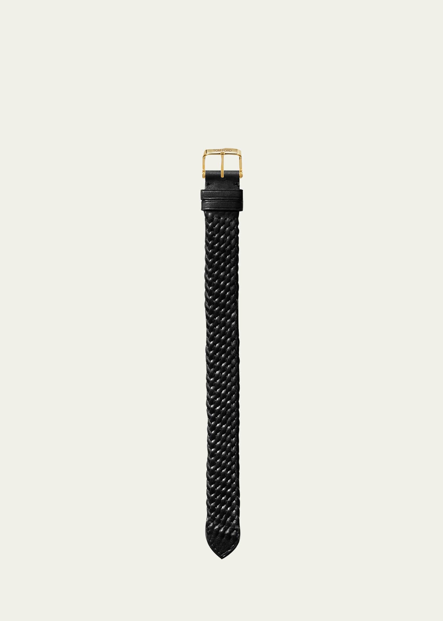 TOM FORD TIMEPIECES Medium Handmade Braided Calf Leather Strap