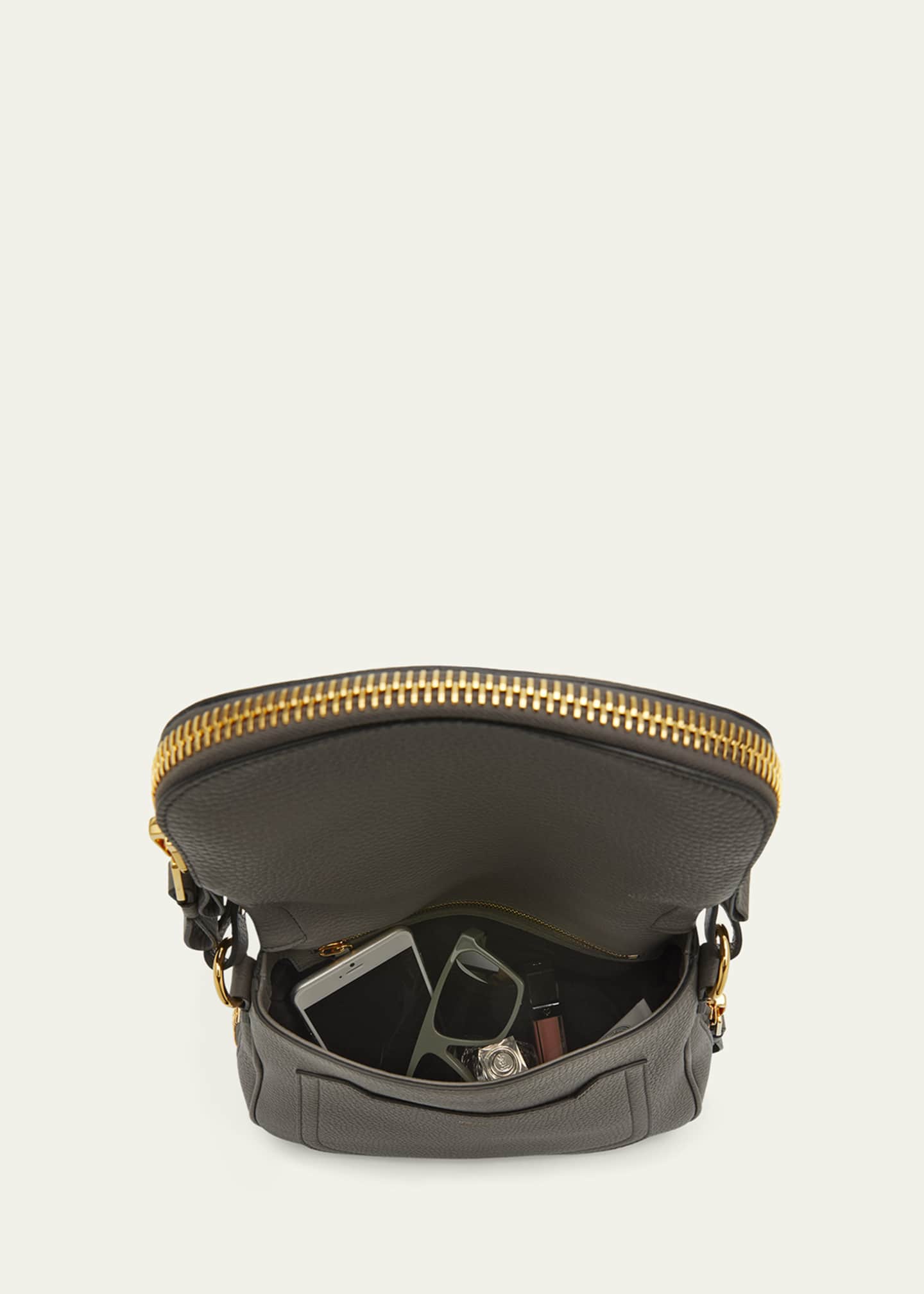 TOM FORD Jennifer Medium Double Strap Bag in Grained Leather Bergdorf Goodman