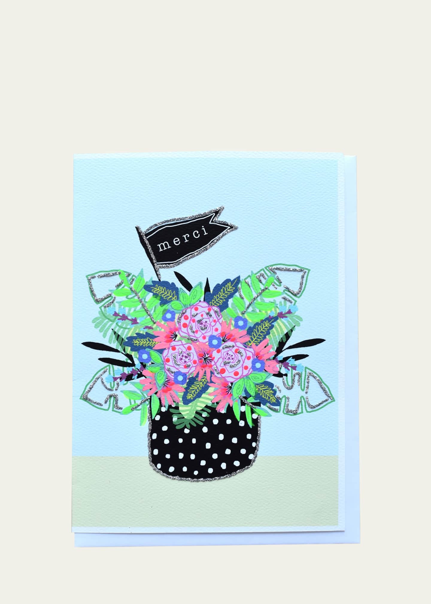 Verrier Merci Greeting Card