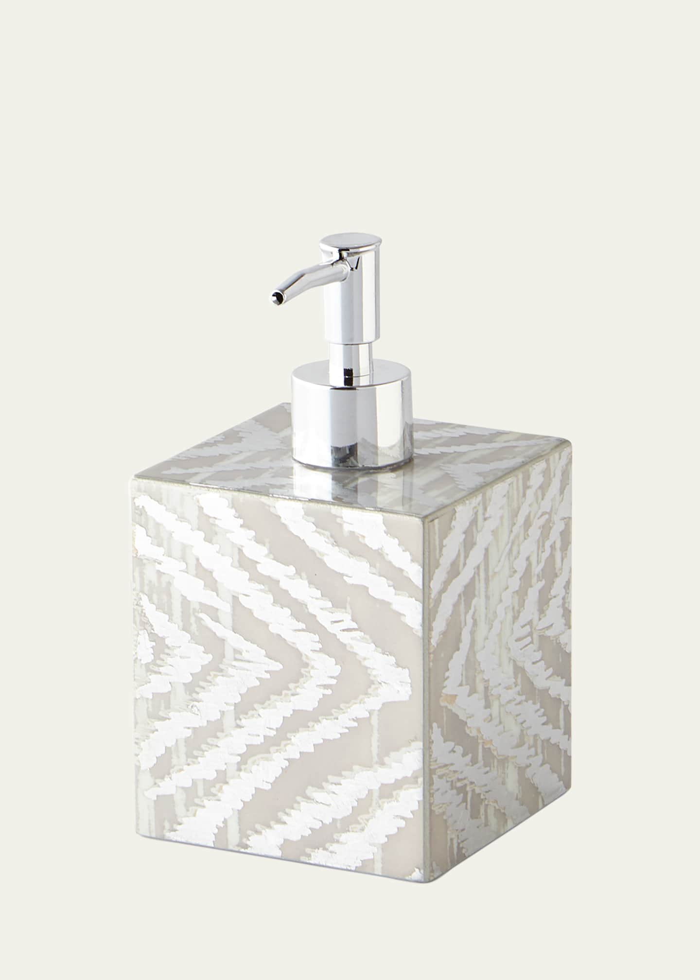 Kim Seybert Zebra Soap Pump Dispenser