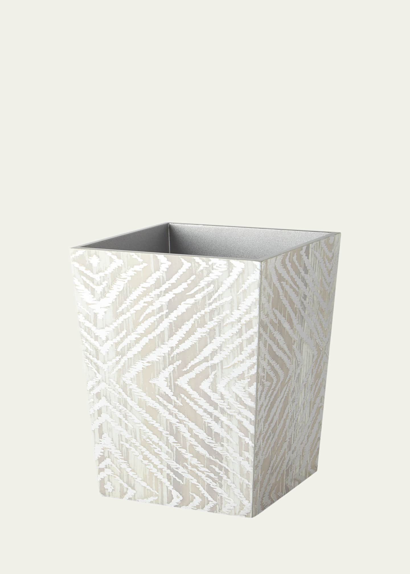 Kim Seybert Zebra Wastebasket