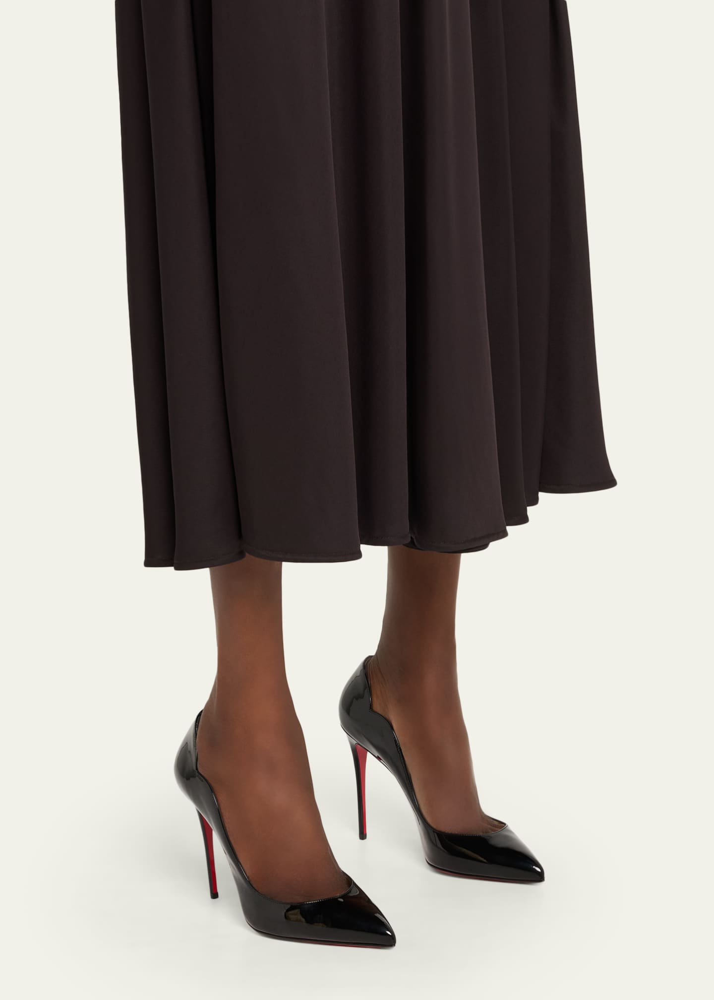 Christian Louboutin Hot Chick 100 Patent Red Sole HighHeel Pumps