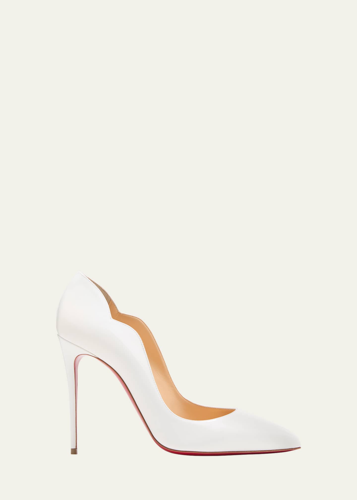 Christian Louboutin Hot Chick 100 Patent Red Sole High-Heel Pumps Image 1 of 5