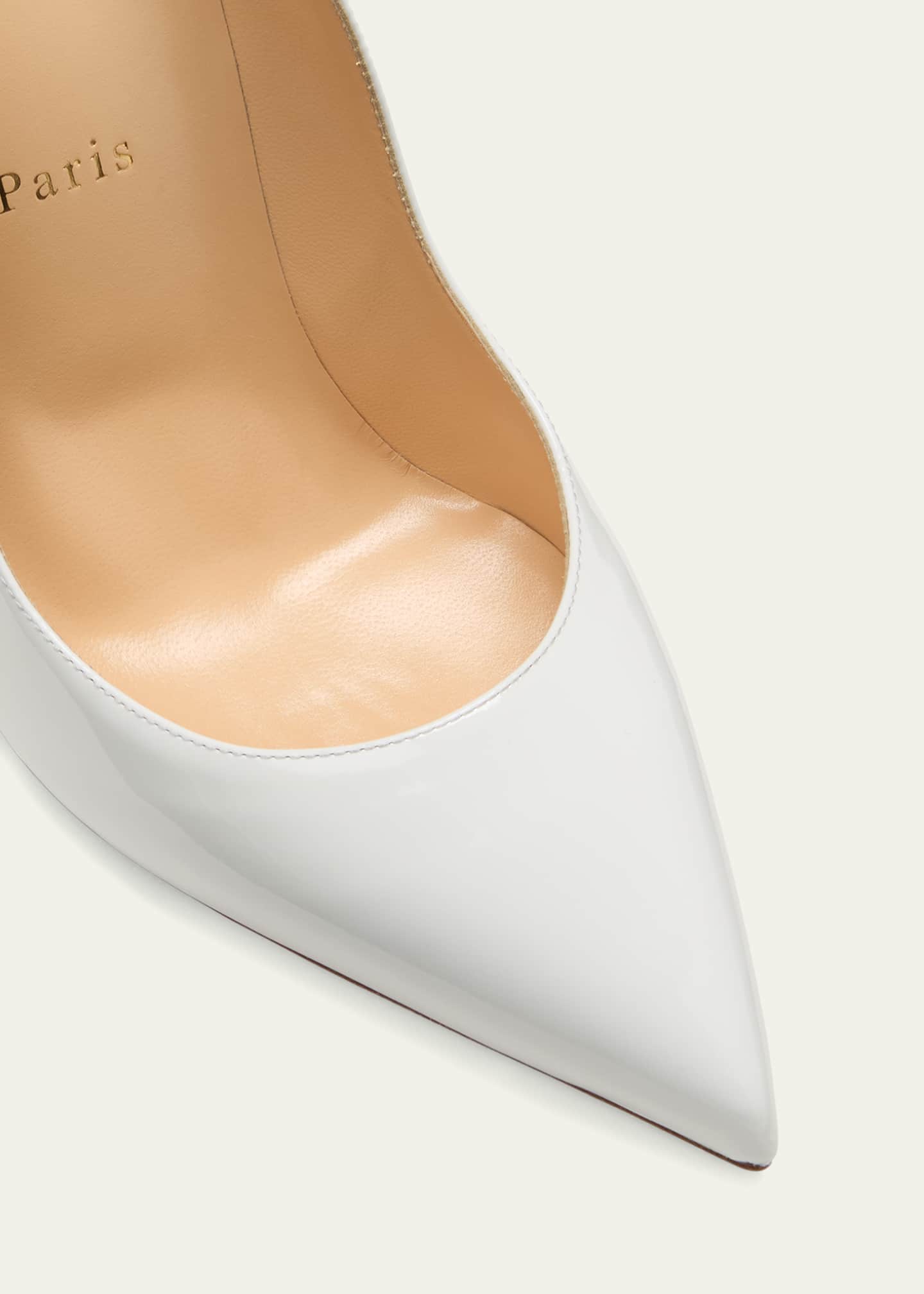 Christian Louboutin Hot Chick 100 Patent Red Sole High-Heel Pumps Image 5 of 5