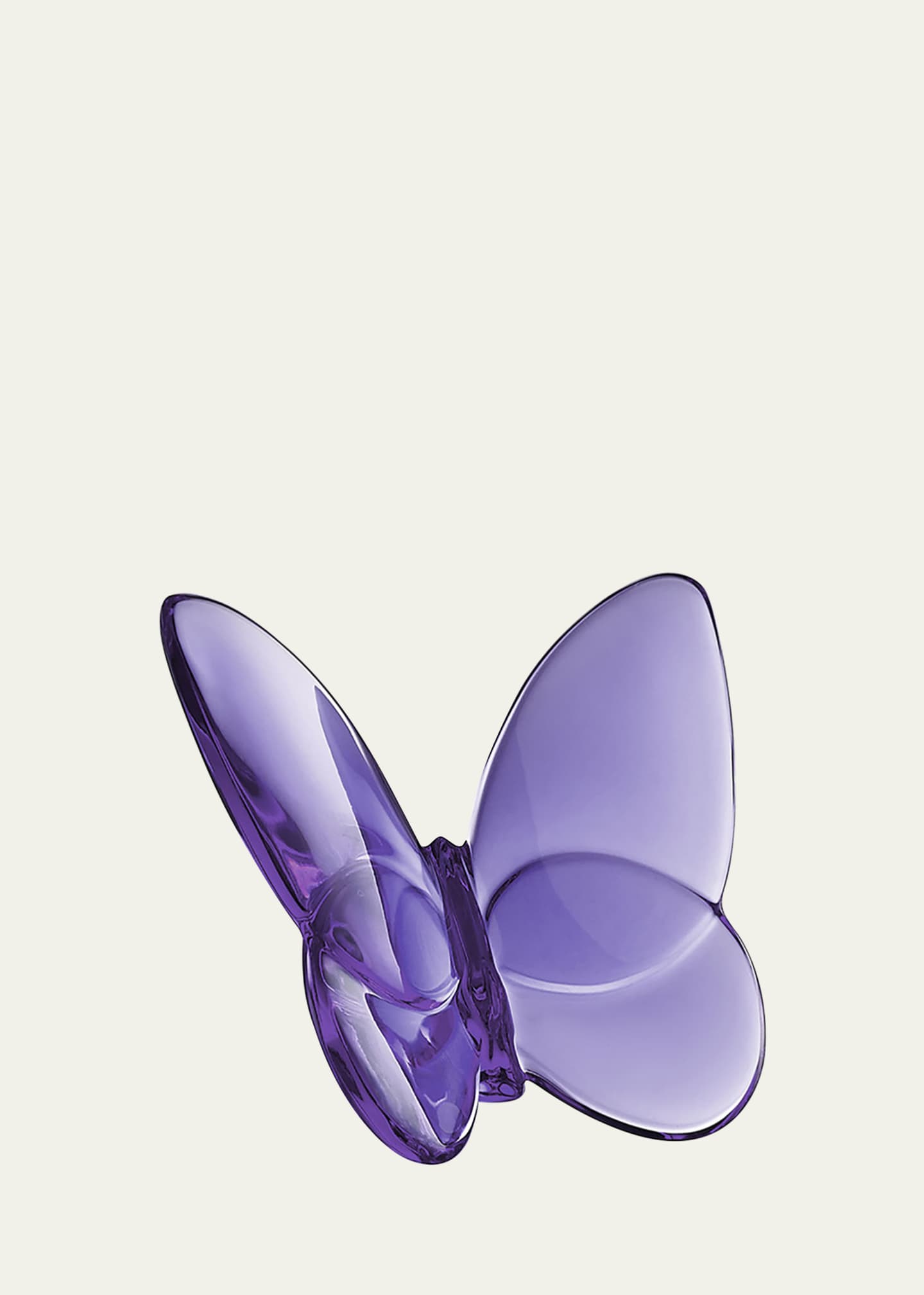 Baccarat 2.5" Lucky Crystal Purple Butterfly