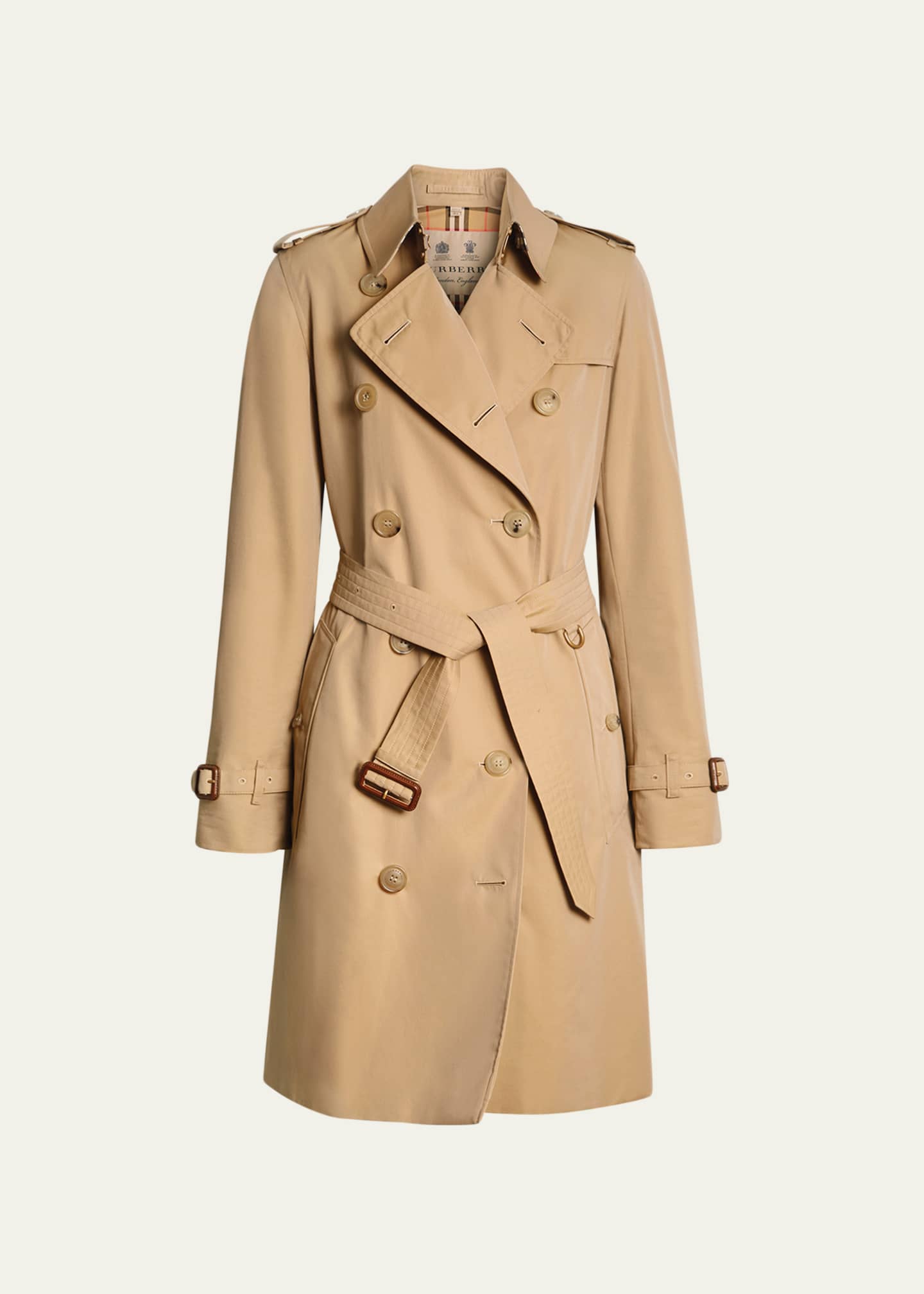 Burberry Kensington Heritage Belted Trench Coat Bergdorf Goodman