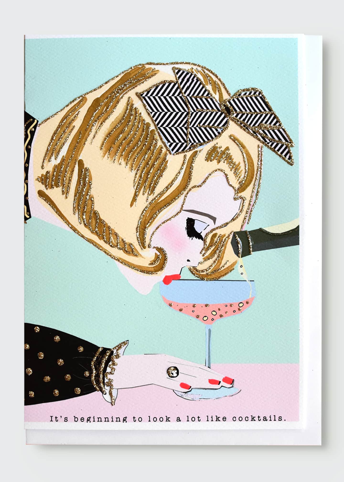 Verrier It's Beginning to Look a Lot Like Cocktails Greeting Card