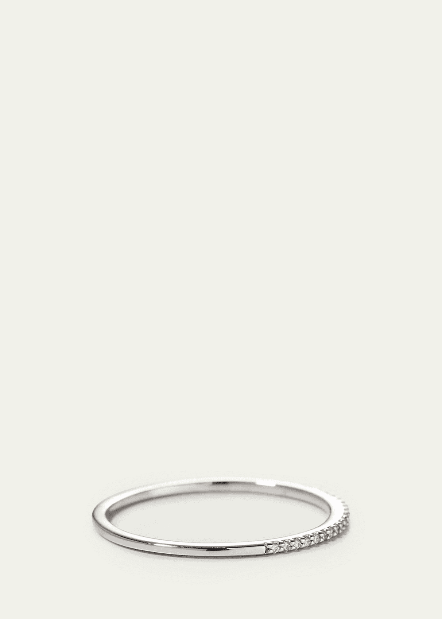 Lana 14k Gold Thin Flawless Diamond Stack Ring Image 3 of 4