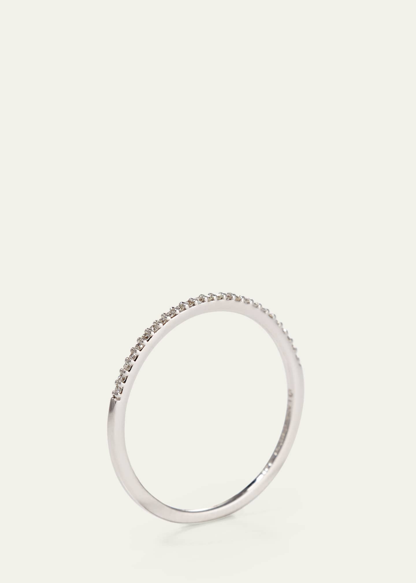 Lana 14k Gold Thin Flawless Diamond Stack Ring Image 4 of 4